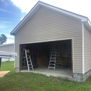 New Construction Garage Door Installation In Panama City Florida